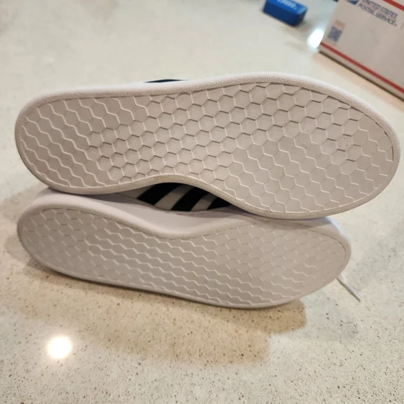 Adidas Grand Court Shoes Mens Size 9 White Black Cloudfoam Casual Tennis - Picture 8 of 8